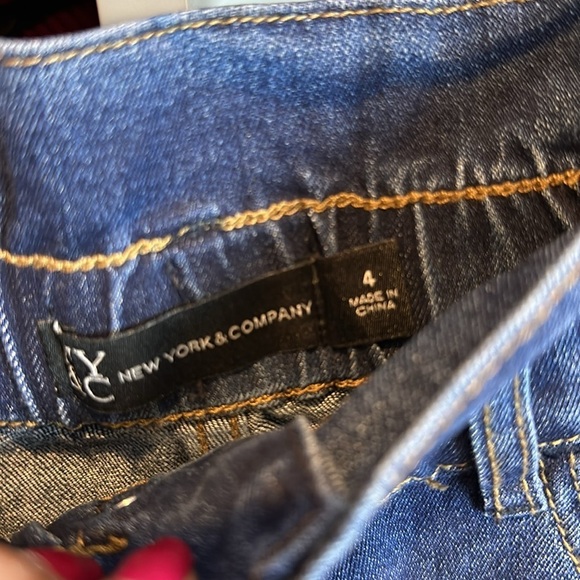 NY & Co paper bag waisted jeans size 4 - Picture 2 of 3